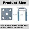 YMDGGDCH Heavy Duty U-Bolt Kit for 2"×3" Square Tube-1