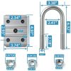 iBroPrat Carbon Steel U-Bolt Kit for 3500lbs Axle-1