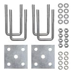 Automotive Authority LLC Axle U-Bolt Kit for Marine Trailers-0