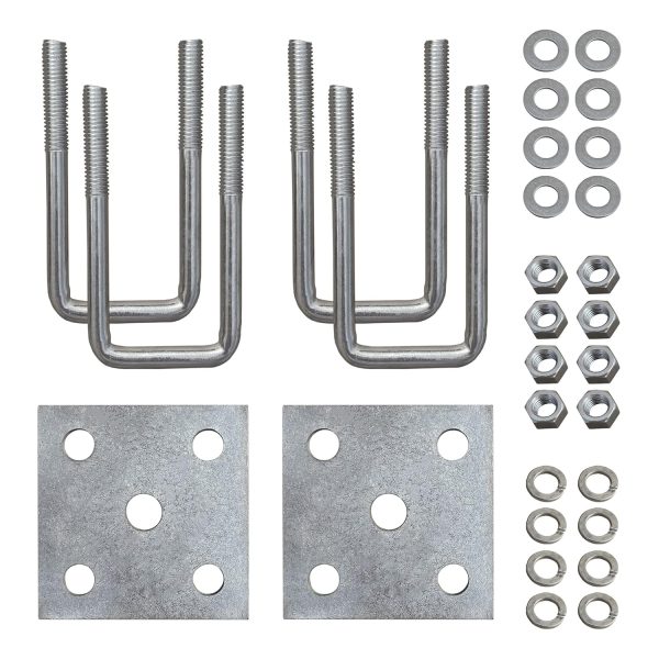 Automotive Authority LLC Axle U-Bolt Kit for Marine Trailers-0