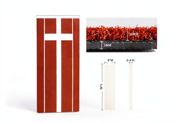 Softball Pitching Mat KuiBonu Foldable Rubber Turf-6