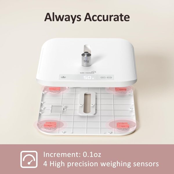 GROWNSY Baby Scale White ABS Material-5