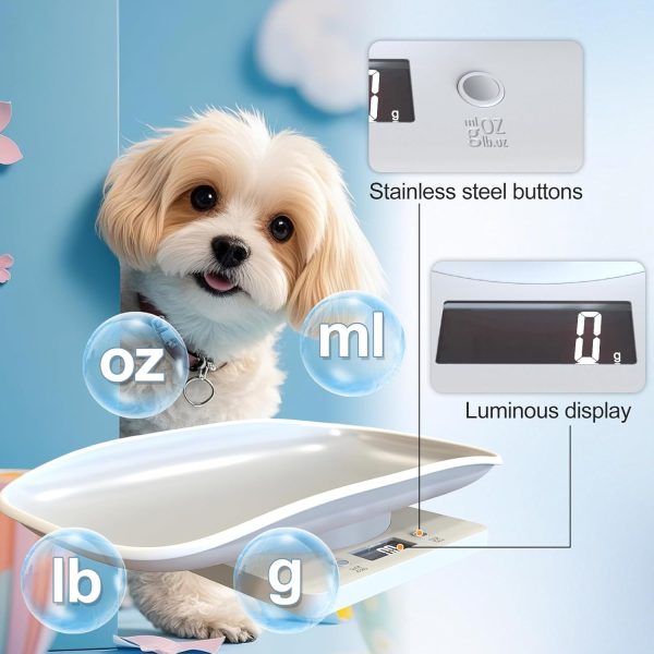 Kytree White Pet Scale for Small Pets Baby-3
