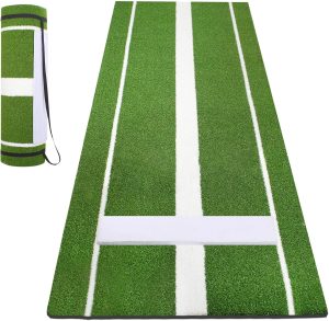 Wemily Softball Pitching Mat Green Foldable-0