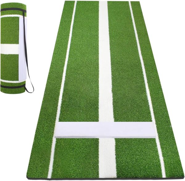 Wemily Softball Pitching Mat Green Foldable-0