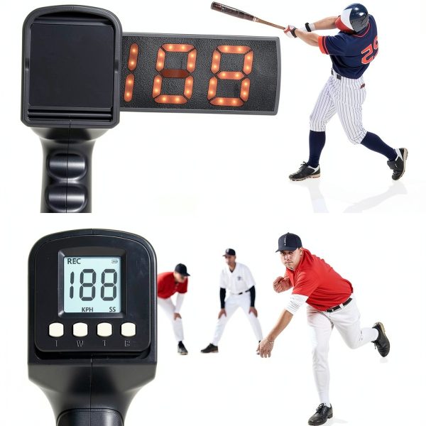 WEEPALM Baseball Speed Radar Gun Aluminum Dark Grey-3
