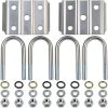 iBroPrat Carbon Steel U-Bolt Kit for 3500lbs Axle-0