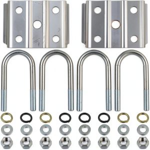 iBroPrat Carbon Steel U-Bolt Kit for 3500lbs Axle-0