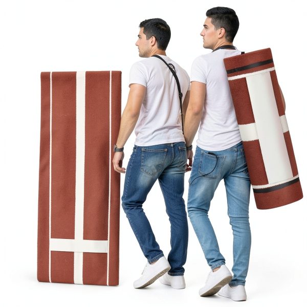 Shopsource Foldable Pitching Mat PU Foam Red-2