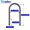TRAILER SUPPLIES Alloy Steel U-Bolt Kit for 3,500 lb-1