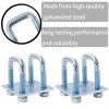 YMDGGDCH Heavy Duty U-Bolt Kit for 2"×3" Square Tube-3