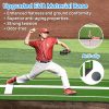 Wemily Softball Pitching Mat Green Foldable-3