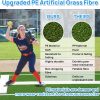 Wemily Softball Pitching Mat Green Foldable-2
