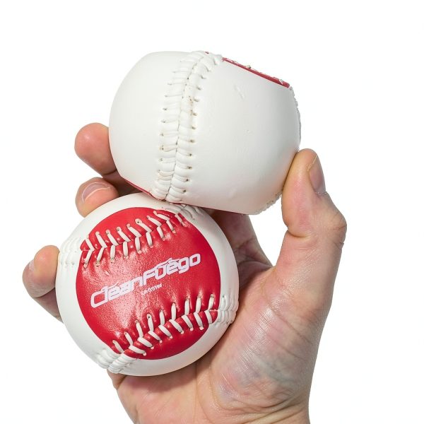 CleanFuego Baseball Grip Trainer White Red Leather-5