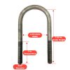 Southwest Wheel U-Bolt Kits 9/16''-18 UNC Alloy Steel-1
