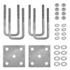 Galvanized U-Bolt Kit PHEXOD Boat Trailer Axle-0