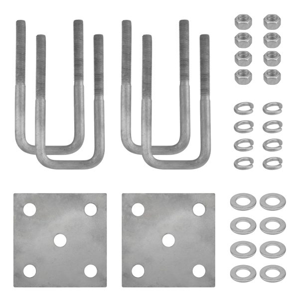 Galvanized U-Bolt Kit PHEXOD Boat Trailer Axle-0