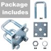 YMDGGDCH Heavy Duty U-Bolt Kit for 2"×3" Square Tube-2