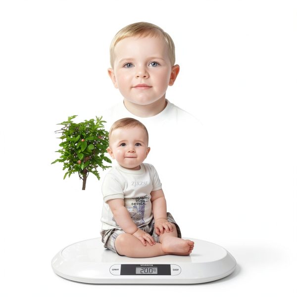 KWCWB Baby Scale ABS Plastic White-3