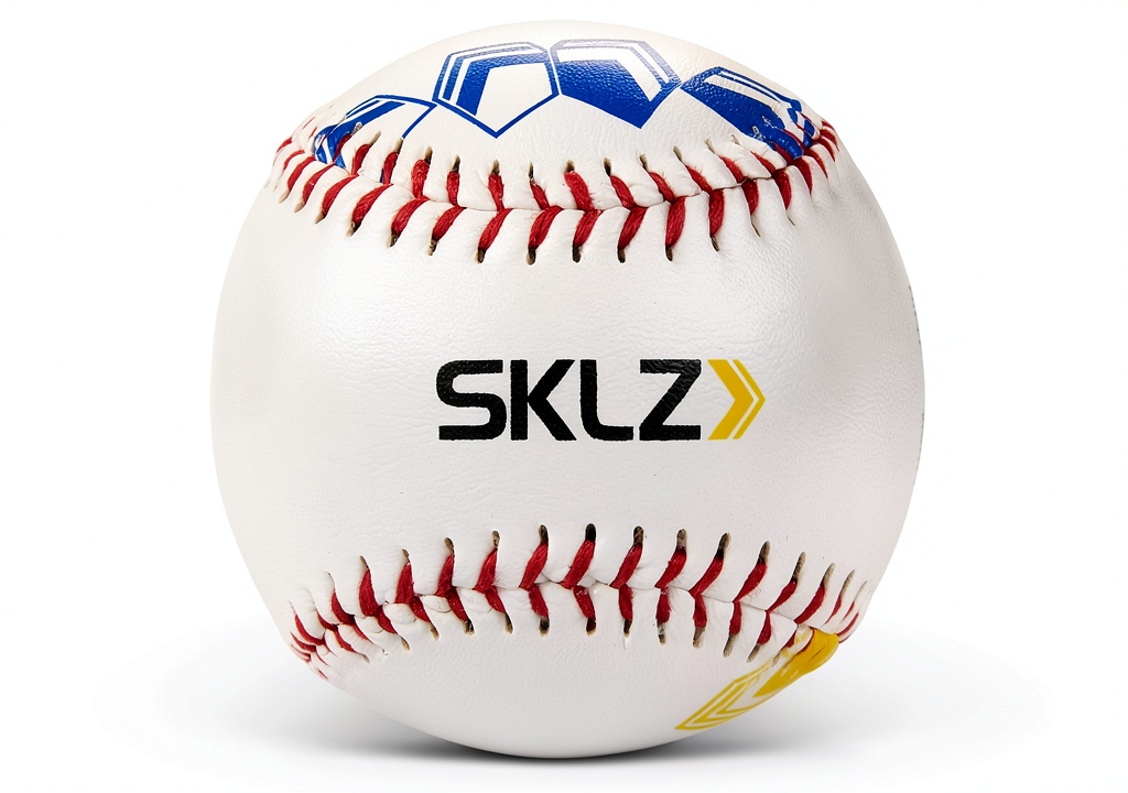 Pitcher practicing with SKLZ Baseball Pitch Training Aid on a wooden indoor mound