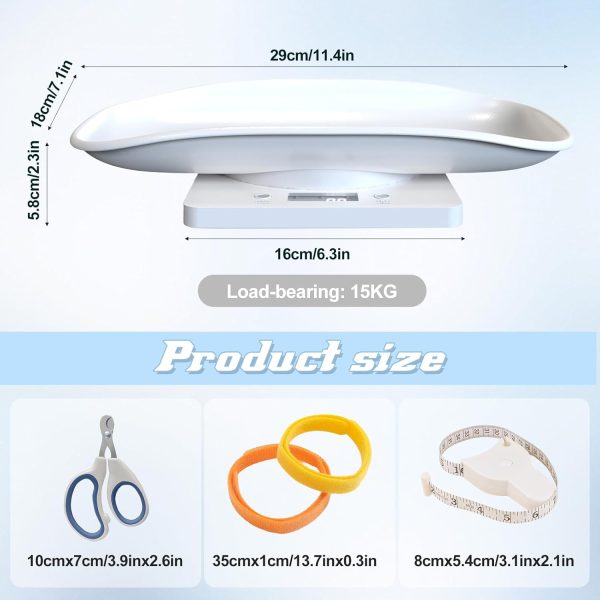 Kytree White Pet Scale for Small Pets Baby-1