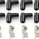 Spark Plug Boot Kit UBOG Brushed 90deg HEI Set-0