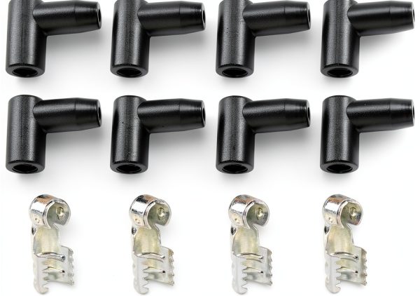 Spark Plug Boot Kit UBOG Brushed 90deg HEI Set-0