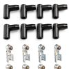 Spark Plug Boot Kit UBOG Brushed 90deg HEI Set-3