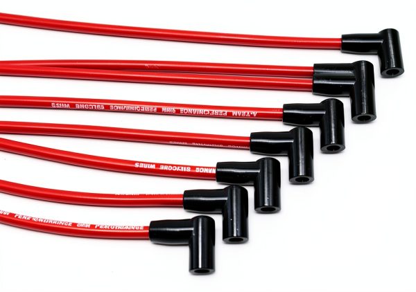 A-Team Red Silicone Spark Plug Wire Set-2