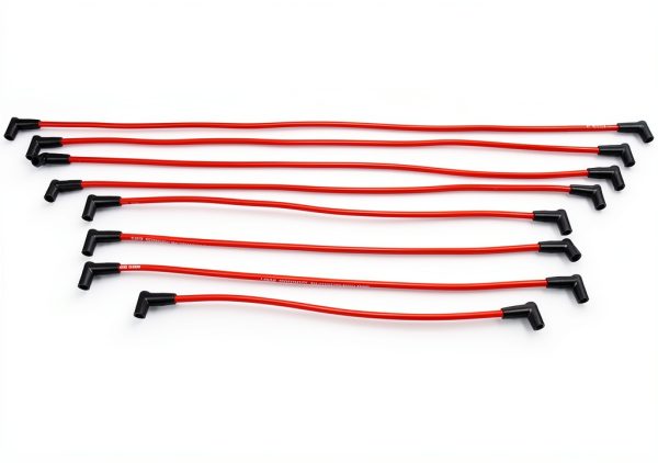 A-Team Red Silicone Spark Plug Wire Set-1