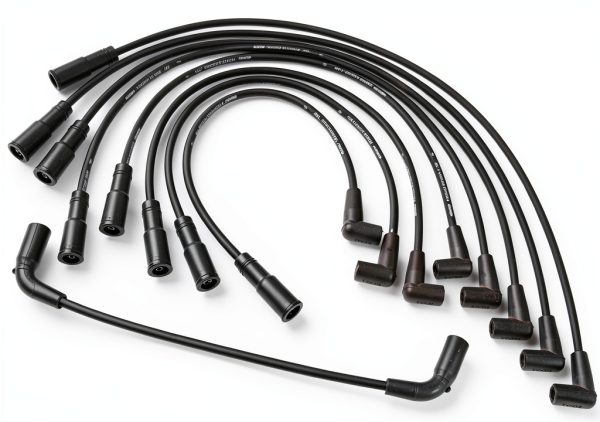 ACDelco Spark Plug Wire Set 9718Q 28.2in Fiberglass Silicone Snap Lock-0