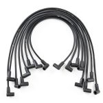 RLP Spark Plug Wire Set 8 Piece Heat Resistant Replacement Black-0