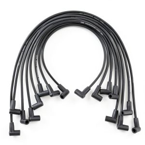 RLP Spark Plug Wire Set 8 Piece Heat Resistant Replacement Black-0