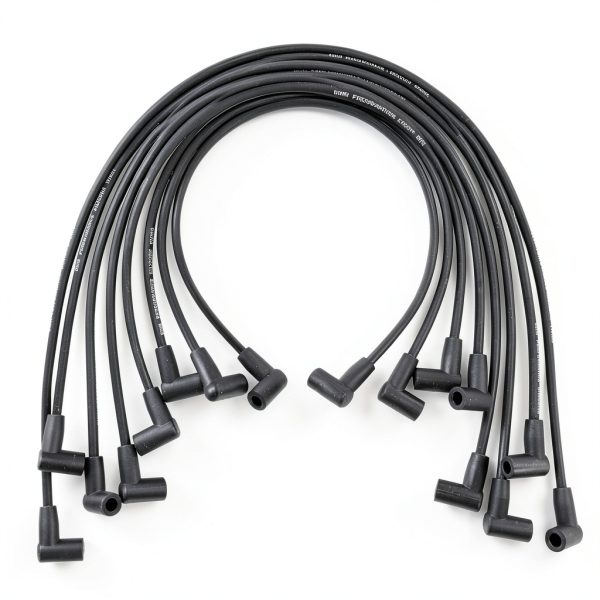 RLP Spark Plug Wire Set 8 Piece Heat Resistant Replacement Black-0