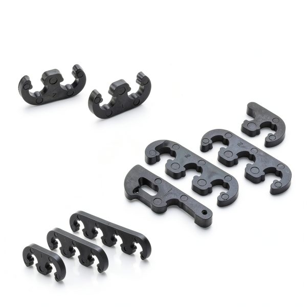 B4B Bang 4 Buck Spark Plug Wire Separators Set 12pcs ABS Plastic Black-5