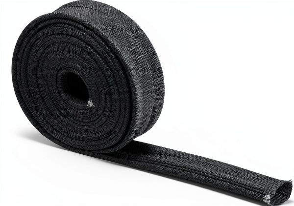 ZHUBANG Heat Sleeve Fiberglass 10FT 13MM Black for Automotive Wiring-0