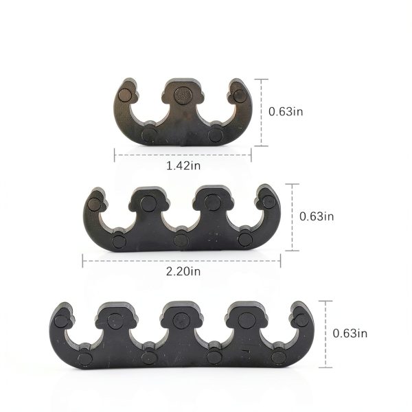 B4B Bang 4 Buck Spark Plug Wire Separators Set 12pcs ABS Plastic Black-2