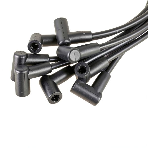 RLP Spark Plug Wire Set 8 Piece Heat Resistant Replacement Black-2