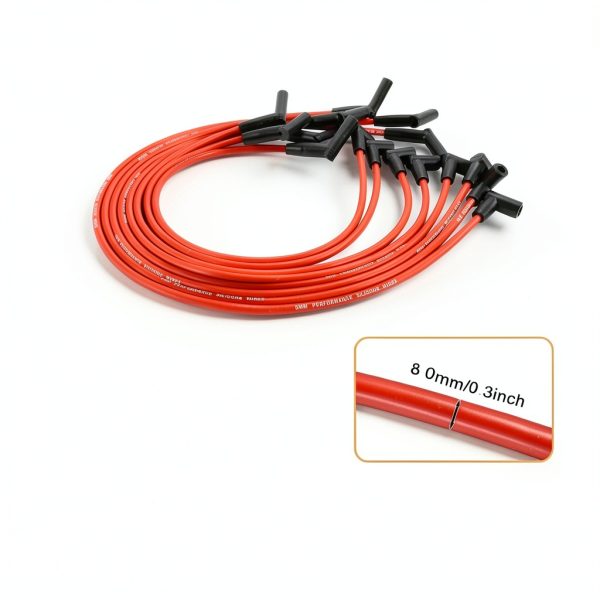 Spark Plug Wire Set Rocklike Promise HEI V8 with Coil Wires Black-1
