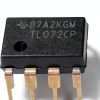 TL072CP IC Operational Amplifier & 8-Pin DIP Sockets with Machined Contact Pins (Pack of 12)-1