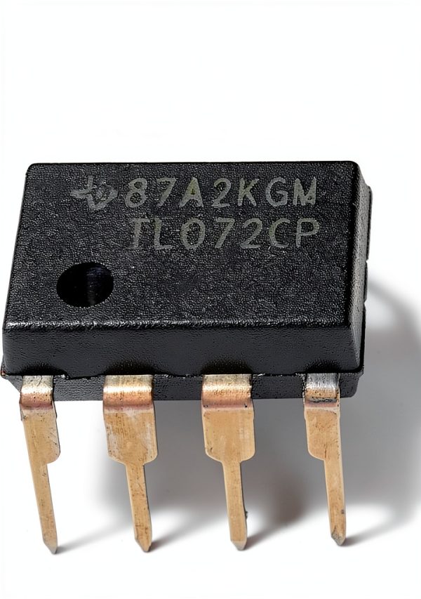 TL072CP IC Operational Amplifier & 8-Pin DIP Sockets with Machined Contact Pins (Pack of 12)-1