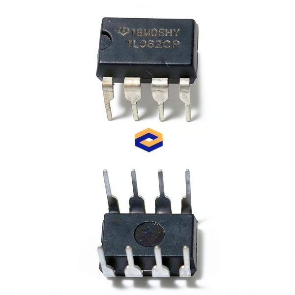 TL082CP Dual High Slew Rate JFET-Input Operational Amplifier Op-Amp IC DIP-8 & 8-Pin DIP Sockets with Machined Contact Pins (Pack of 1)-2