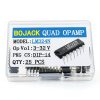 BOJACK LM324N Quadruple Operational Amplifier LM324 14 pins Adjustable Voltage Regulator Transistor DIP-14 (Pack of 25)-2